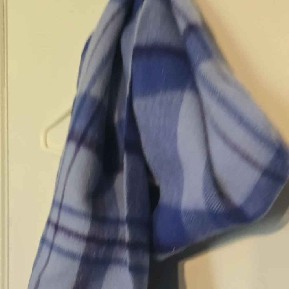 Blue and Purple Plaid Scarf